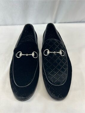 Gucci Next Horsebit Velvet Loafers